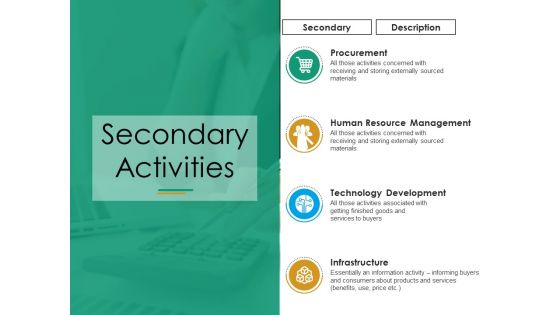 Secondary Activities Ppt PowerPoint Presentation File Infographics