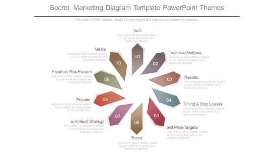 Secret Marketing Diagram Template Powerpoint Themes