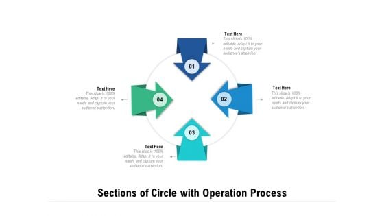 Sections Of Circle With Operation Process Ppt PowerPoint Presentation Influencers PDF