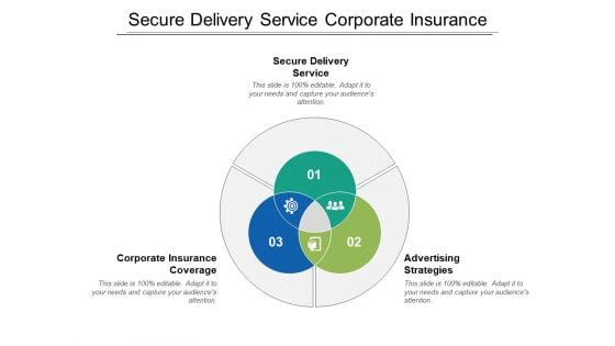 Secure Delivery Service Corporate Insurance Coverage Advertising Strategies Ppt PowerPoint Presentation Ideas Inspiration