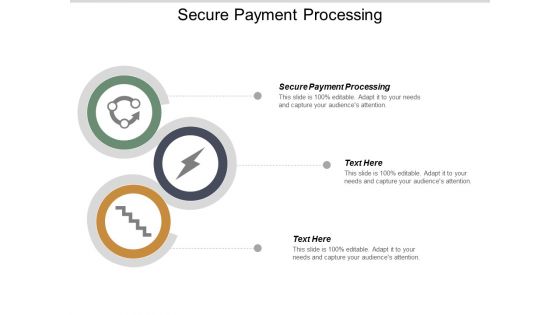 secure payment processing ppt powerpoint presentation styles visual aids cpb