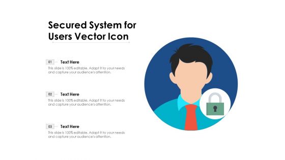 Secured System For Users Vector Icon Ppt PowerPoint Presentation Styles Infographic Template PDF