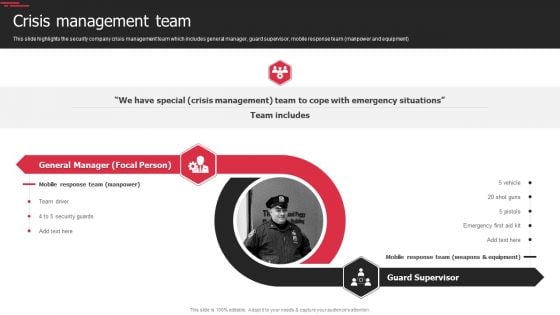 Security Agency Business Profile Crisis Management Team Template PDF Security Agency Business Profile Crisis Management Team Template PDF