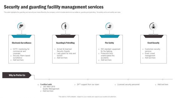 Security And Guarding Facility Management Services Information PDF Security And Guarding Facility Management Services Information PDF