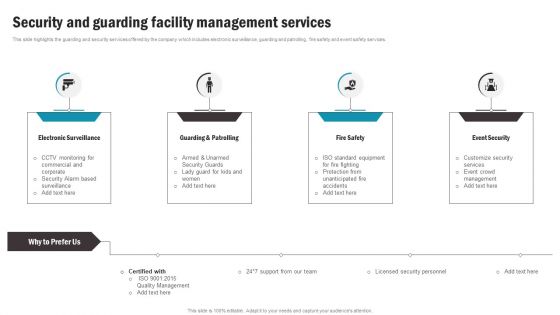 Security And Guarding Facility Management Services Information PDF