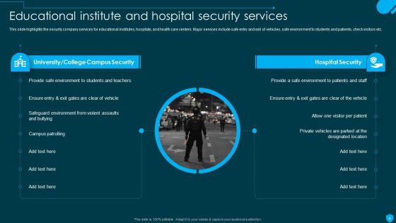 Security And Human Resource Services Business Profile Ppt PowerPoint Presentation Complete Deck With Slides Slide09