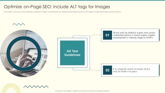 Security And Performance Digital Marketing Optimize Onpage SEO Include ALT Tags For Images Infographics PDF