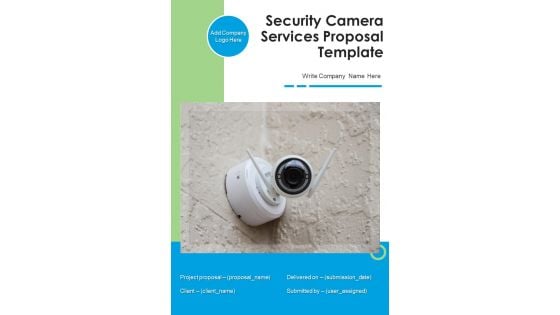 Security Camera Services Proposal Template Example Document Report Doc Pdf Ppt