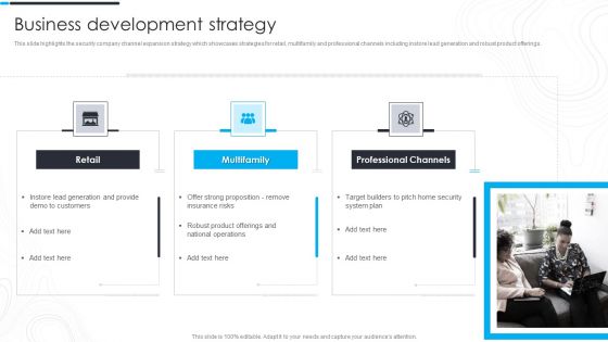 Security Camera System Company Profile Business Development Strategy Guidelines PDF