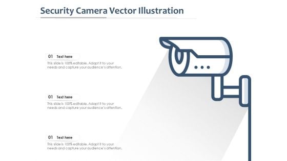 Security Camera Vector Illustration Ppt PowerPoint Presentation Slides Slideshow PDF