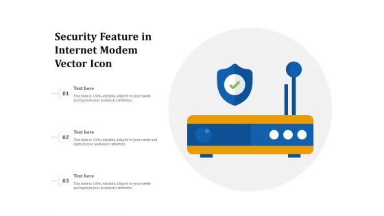 Security Feature In Internet Modem Vector Icon Ppt PowerPoint Presentation File Professional PDF