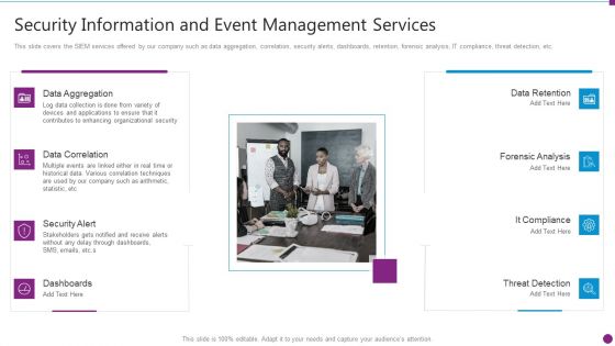 Security Information And Event Management Services Mockup PDF