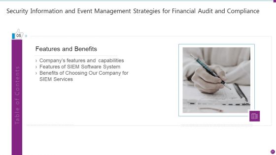 Security Information And Event Management Strategies For Financial Audit And Compliance Ppt PowerPoint Presentation Complete Deck With Slides