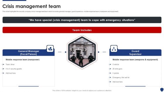 Security Officer Service Company Profile Crisis Management Team Ppt PowerPoint Presentation Gallery Outfit PDF Security Officer Service Company Profile Crisis Management Team Ppt PowerPoint Presentation Gallery Outfit PDF
