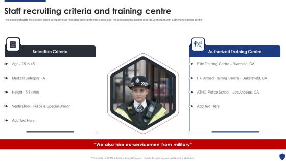 Security Officer Service Company Profile Staff Recruiting Criteria And Training Centre Microsoft PDF