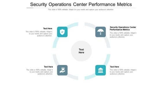 Security Operations Center Performance Metrics Ppt PowerPoint Presentation Ideas Mockup Cpb Pdf