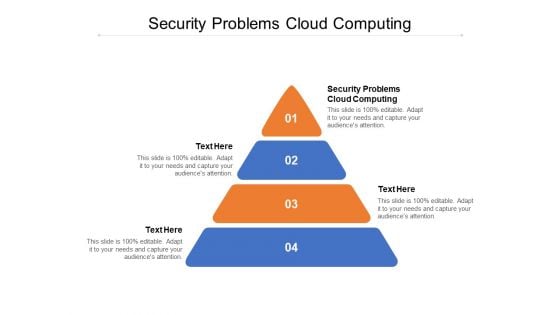 Security Problems Cloud Computing Ppt PowerPoint Presentation Infographic Template Picture Cpb