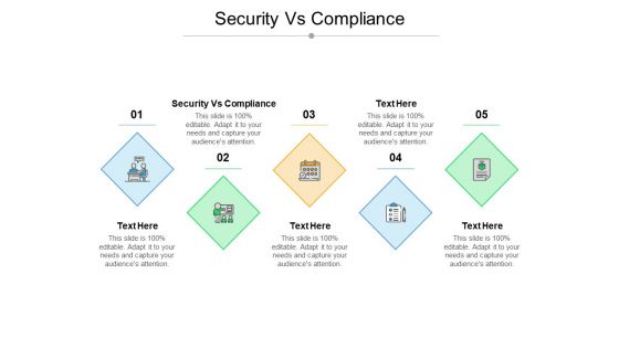 Security Vs Compliance Ppt PowerPoint Presentation Ideas Background Images Cpb Pdf