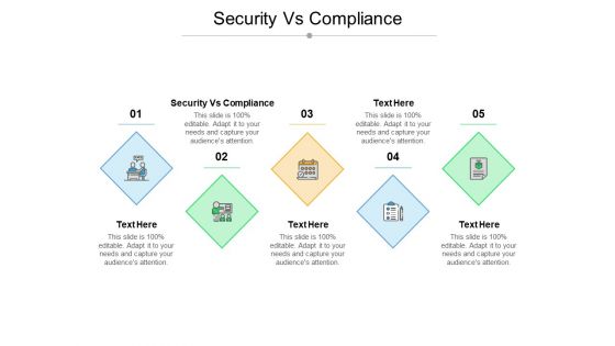 Security Vs Compliance Ppt PowerPoint Presentation Ideas Background Images Cpb Pdf