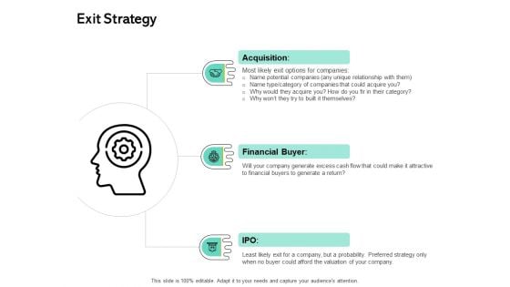 Seed Funding Pitch Deck Exit Strategy Ppt Summary Deck PDF