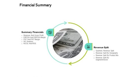 Seed Funding Pitch Deck Financial Summary Ppt Slides PDF