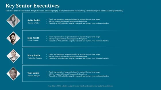 Seed Funding Pitch Deck Key Senior Executives Ppt Gallery Format Ideas PDF Seed Funding Pitch Deck Key Senior Executives Ppt Gallery Format Ideas PDF