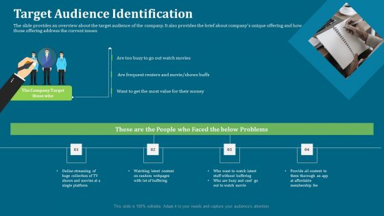 Seed Funding Pitch Deck Target Audience Identification Ppt Infographics Themes PDF