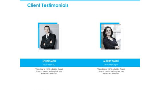 Seed Growth Investing Client Testimonials Ppt PowerPoint Presentation Ideas Layout