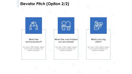 Seed Investment Elevator Pitch Option Ppt Outline Graphics Pictures PDF Seed Investment Elevator Pitch Option Ppt Outline Graphics Pictures PDF