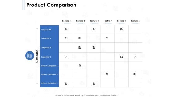 Seed Investment Product Comparison Ppt Icon Layout PDF