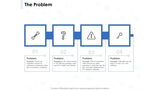 Seed Investment The Problem Ppt Model Background Designs PDF