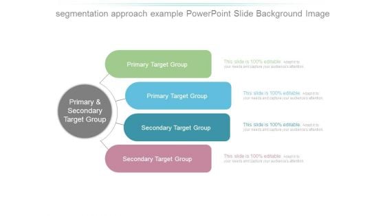 Segmentation Approach Example Powerpoint Slide Background Image