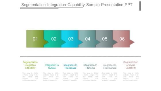 Segmentation Integration Capability Sample Presentation Ppt