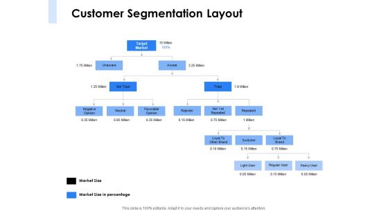 Segmentation Of B2B Markets Customer Segmentation Layout Ppt PowerPoint Presentation Layouts Visuals PDF