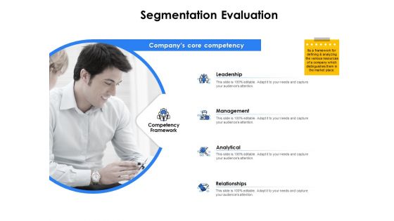 Segmentation Of B2B Markets Segmentation Evaluation Leadership Ppt PowerPoint Presentation Summary File Formats PDF