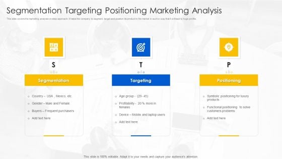 Segmentation Targeting Positioning Marketing Analysis Ideas PDF