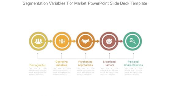 Segmentation Variables For Market Powerpoint Slide Deck Template