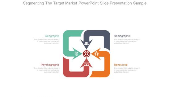 Segmenting The Target Market Powerpoint Slide Presentation Sample