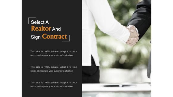 Select A Realtor And Sign Contract Ppt PowerPoint Presentation Diagrams Select A Realtor And Sign Contract Ppt PowerPoint Presentation Diagrams