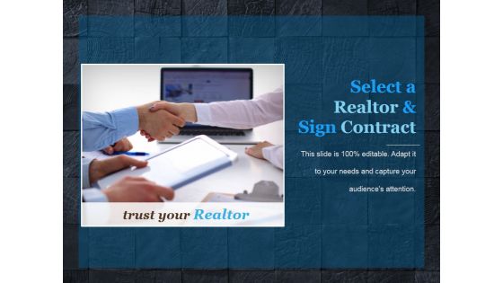 Select A Realtor And Sign Contract Template 2 Ppt PowerPoint Presentation Design Templates