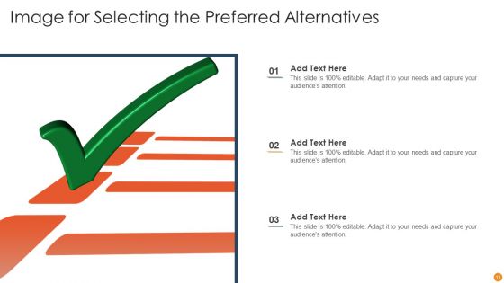 Selecting Alternatives Ppt PowerPoint Presentation Complete Deck With Slides