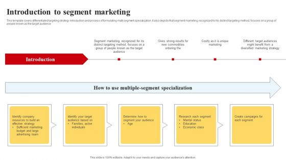 Selecting And Developing An Effective Target Market Strategy Introduction To Segment Marketing Structure PDF