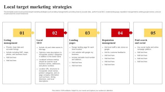 Selecting And Developing An Effective Target Market Strategy Local Target Marketing Strategies Ideas PDF