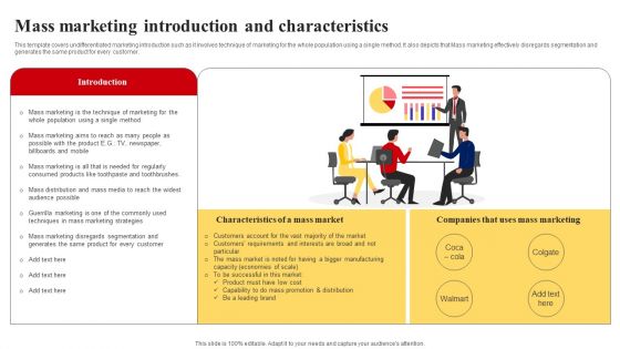 Selecting And Developing An Effective Target Market Strategy Mass Marketing Introduction And Characteristics Ideas PDF