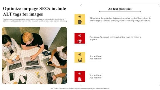 Selecting And Developing An Effective Target Market Strategy Optimize On Page SEO Include ALT Tags For Images Structure PDF