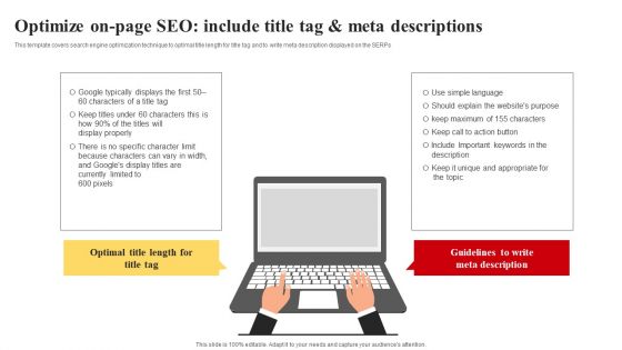 Selecting And Developing An Effective Target Market Strategy Optimize On Page SEO Include Title Tag Rules PDF