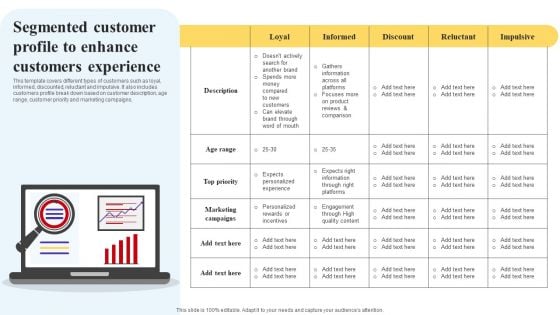 Selecting And Developing An Effective Target Market Strategy Segmented Customer Profile To Enhance Customers Mockup PDF