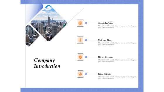 Selecting The Right Channel Strategy Company Introduction Ppt PowerPoint Presentation Gallery Outline PDF