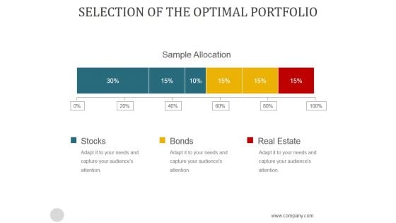 Selection Of The Optimal Portfolio Ppt PowerPoint Presentation Design Templates Selection Of The Optimal Portfolio Ppt PowerPoint Presentation Design Templates