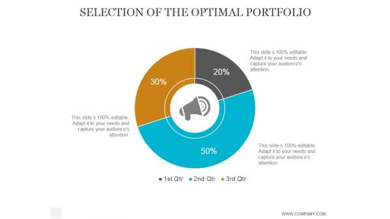 Selection Of The Optimal Portfolio Ppt PowerPoint Presentation Introduction